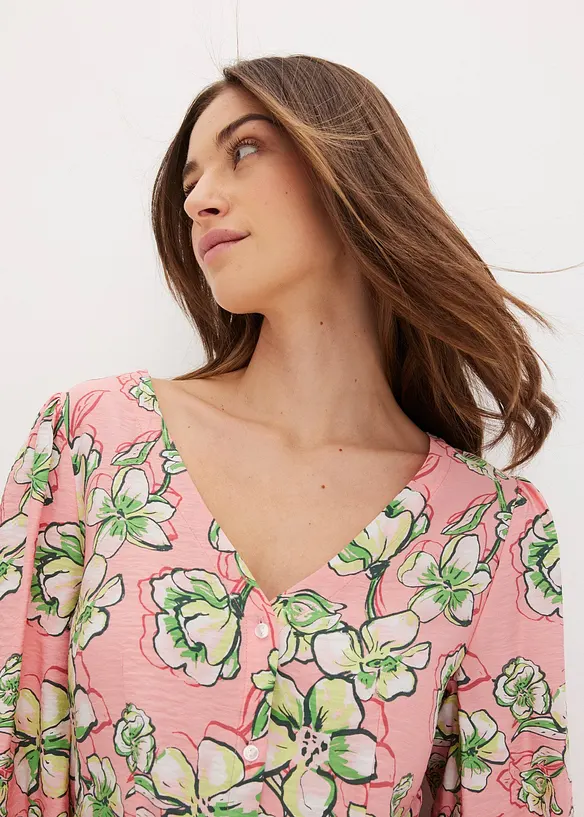 Blouse van fijne viscosemix, bonprix