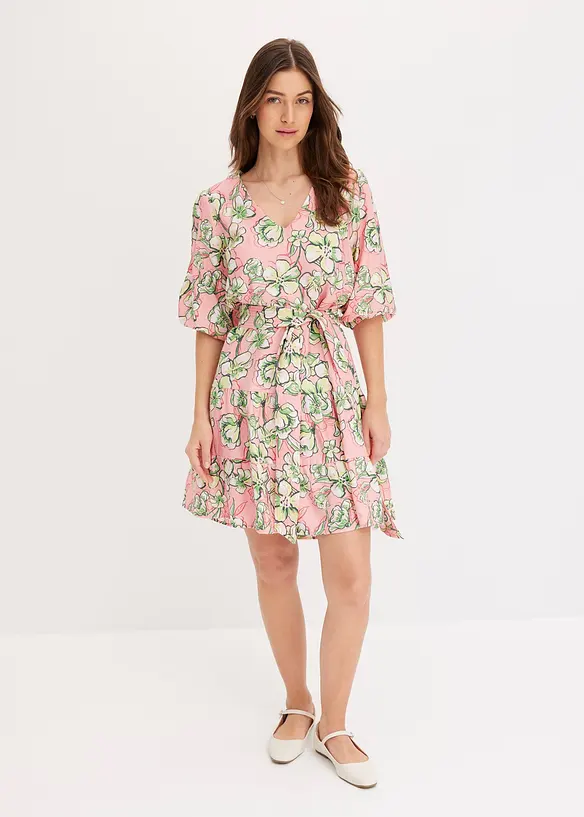 Mini jurk van zachte viscosemix, bonprix