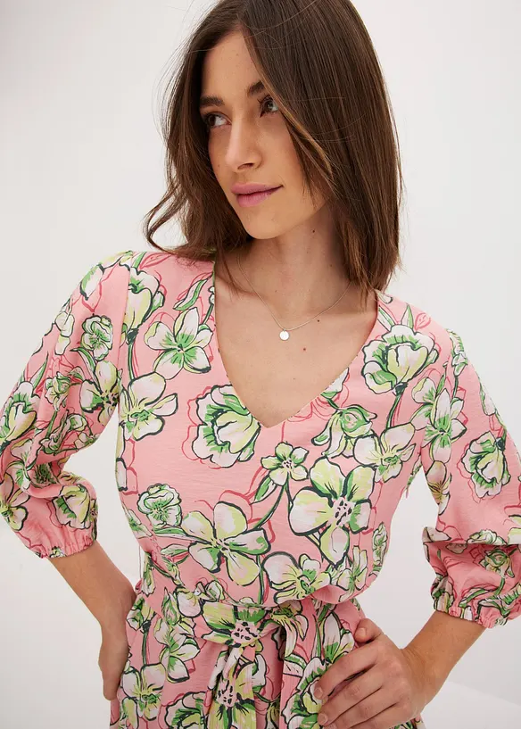 Mini jurk van zachte viscosemix, bonprix
