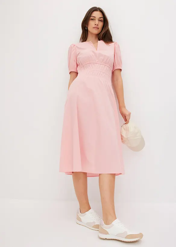 Midi jurk met elastische taille, bonprix