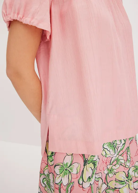 Blouse van gestructureerde crinkle, bonprix