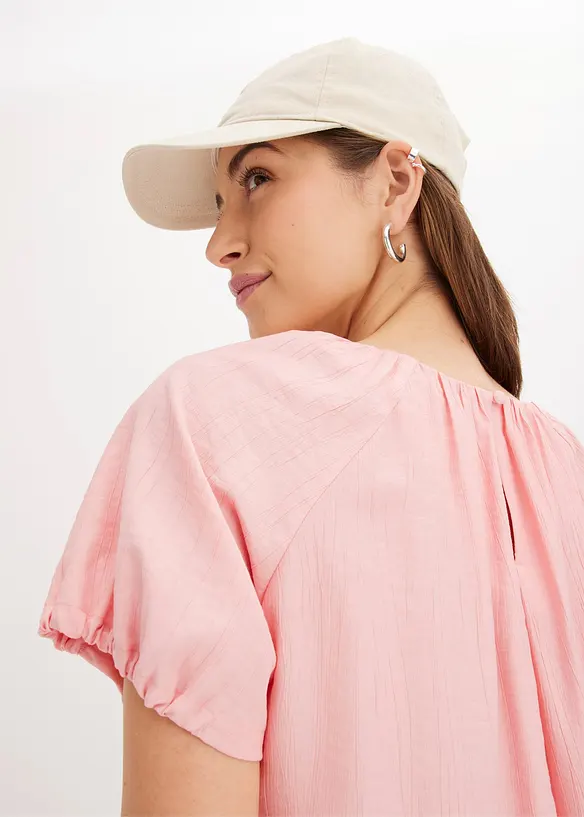 Blouse van gestructureerde crinkle, bonprix