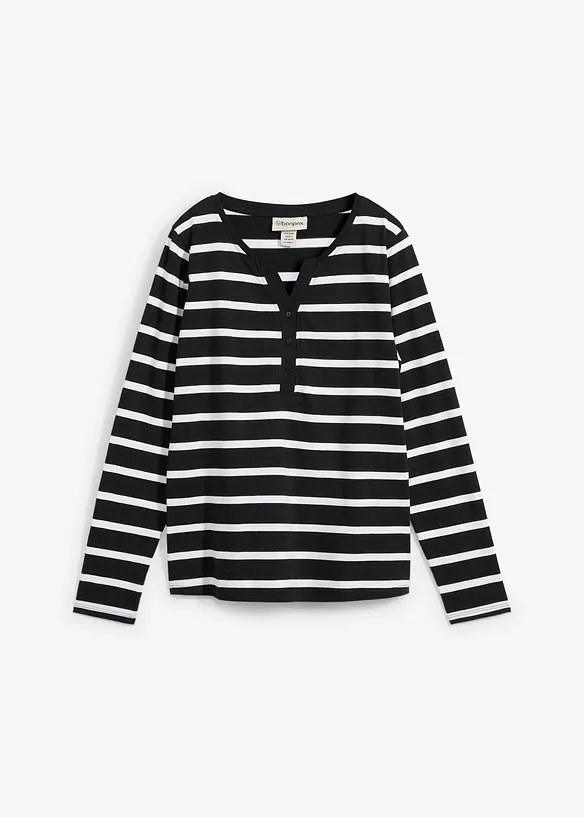 Henley shirt van biologisch katoen, bonprix