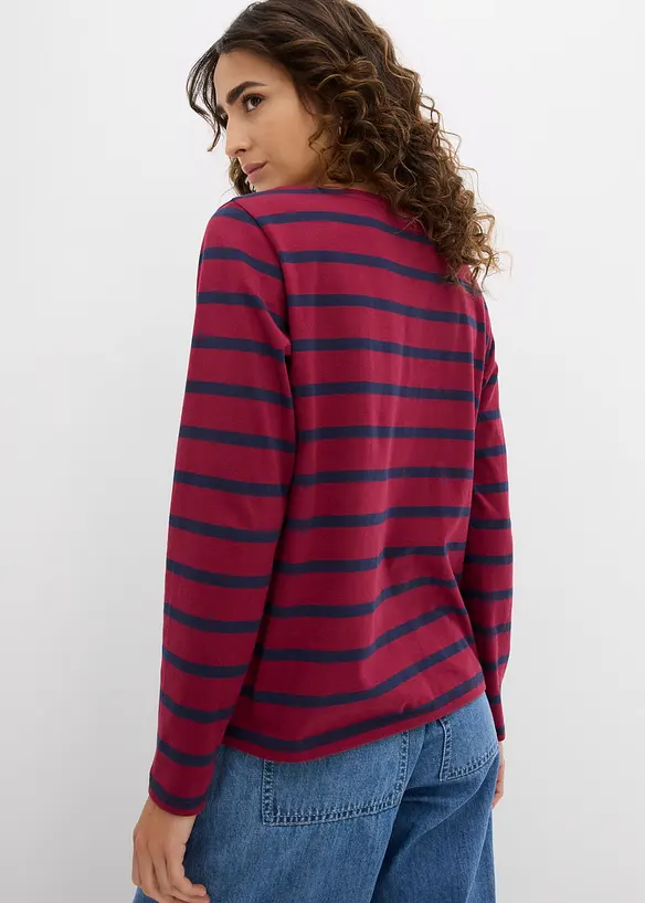 Henley shirt van biologisch katoen, bonprix