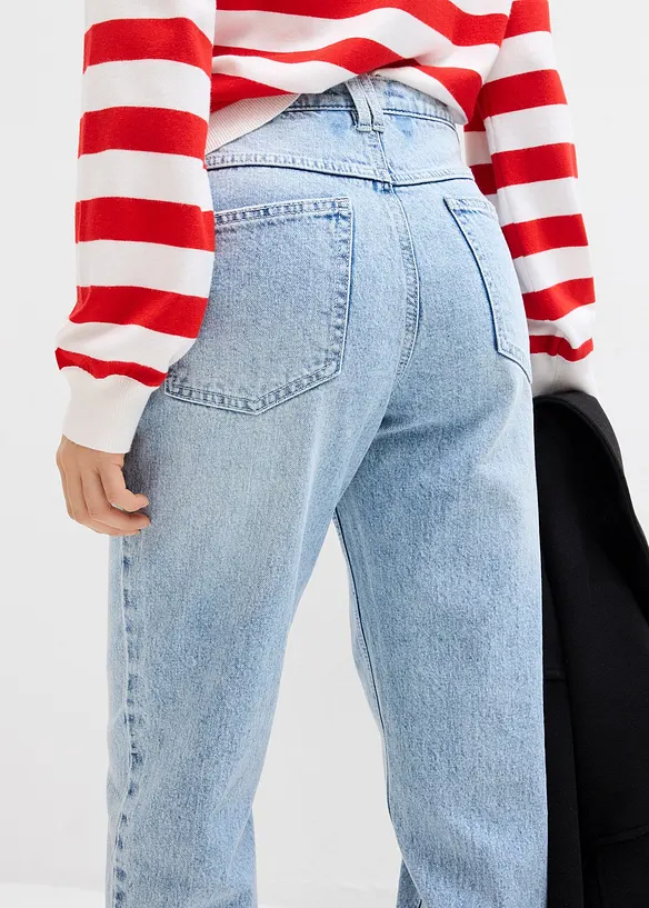 High waist mom jeans, cropped, bonprix