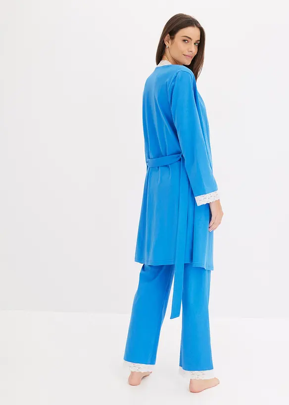 Pyjama met kimono (3-dlg. set), bonprix