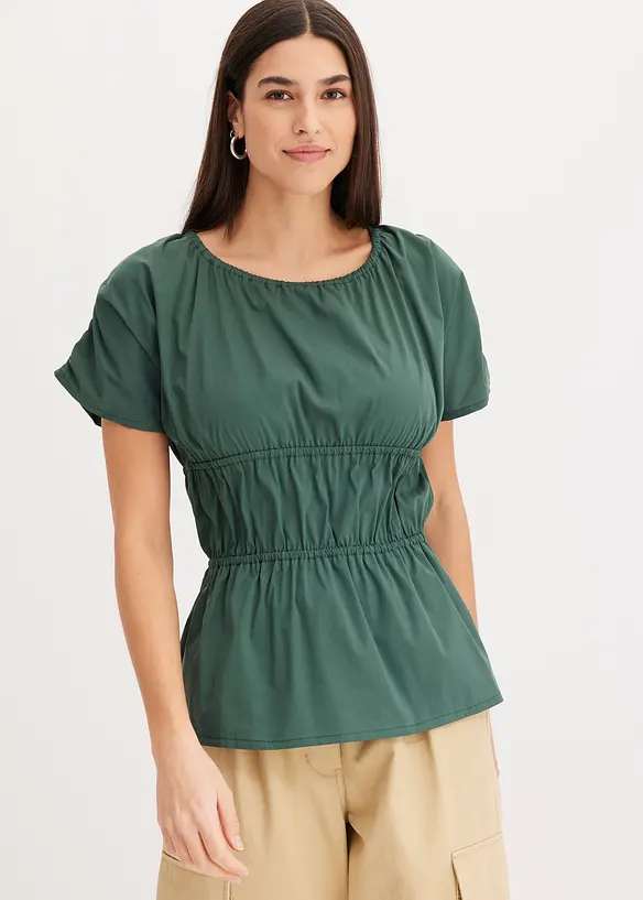 Blousetop met plooitjes, bonprix