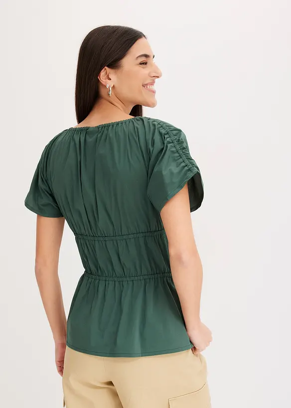 Blousetop met plooitjes, bonprix