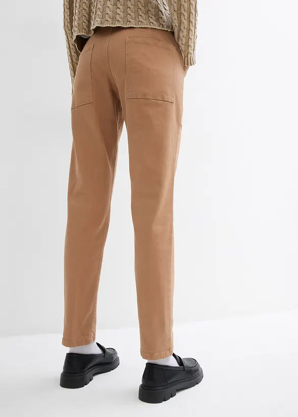 Twill broek van elastische katoenmix, bonprix