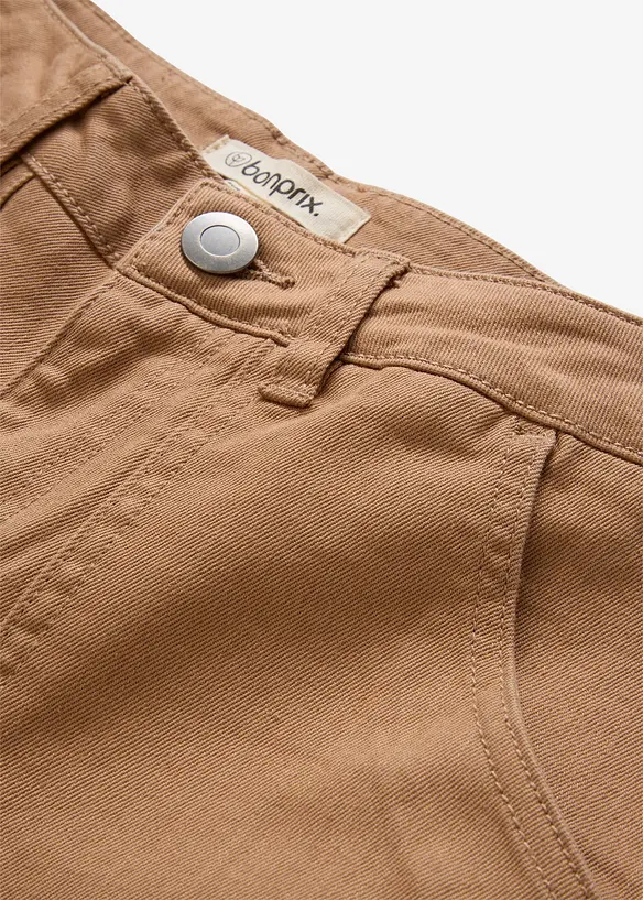 Twill broek van elastische katoenmix, bonprix