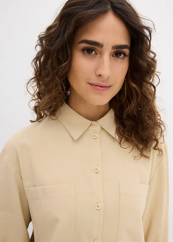 Blouse van een vloeiende viscosemix, bonprix