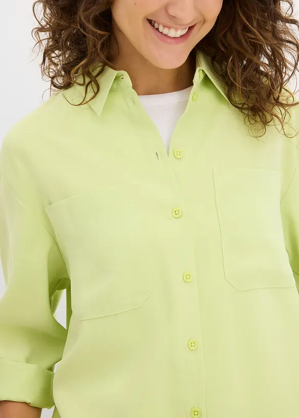 Blouse van een vloeiende viscosemix, bonprix