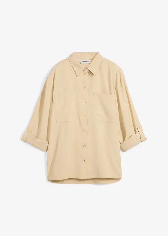 Blouse van een vloeiende viscosemix, bonprix