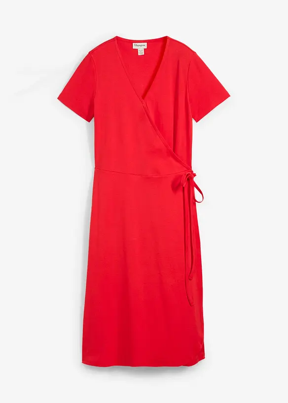 Jersey jurk met wikkeldetail, bonprix