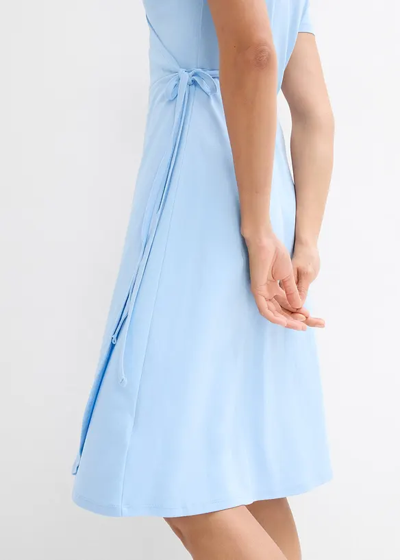 Jersey jurk met wikkeldetail, bonprix