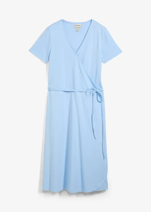 Jersey jurk met wikkeldetail, bonprix