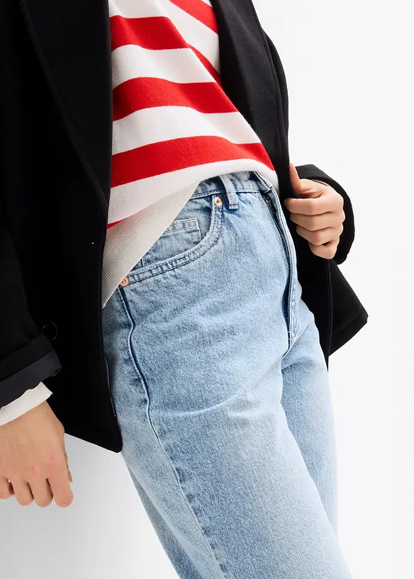 High waist mom jeans, cropped, bonprix