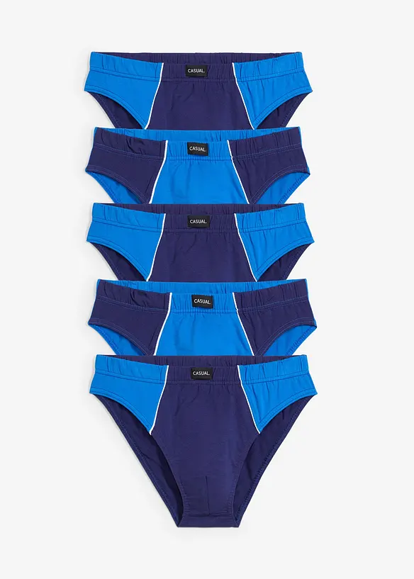Slips met katoen (set van 5), bonprix