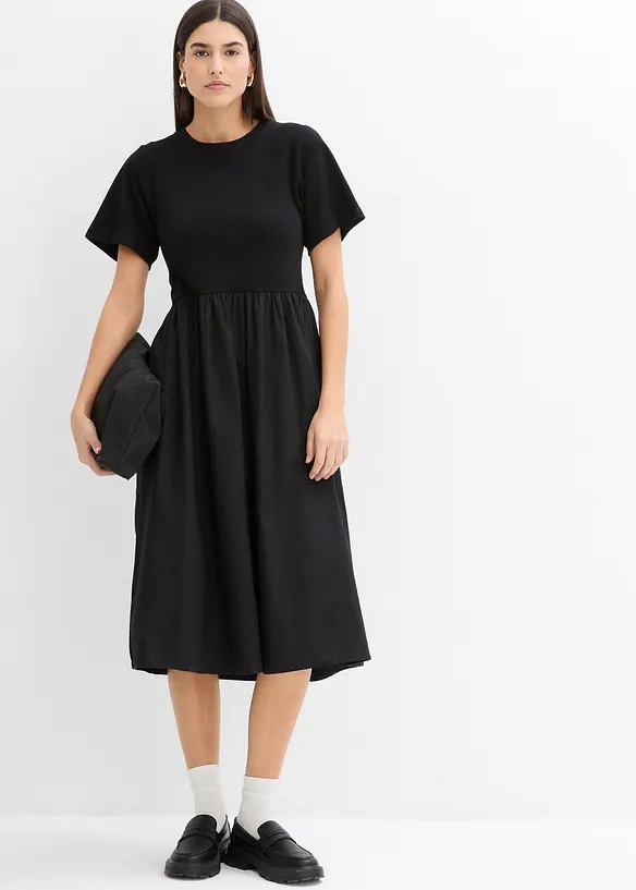 Midi-jurk van puur katoen, bonprix