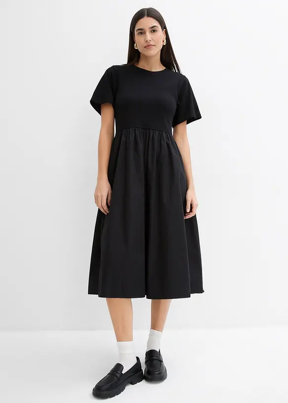 Midi-jurk van puur katoen, bonprix