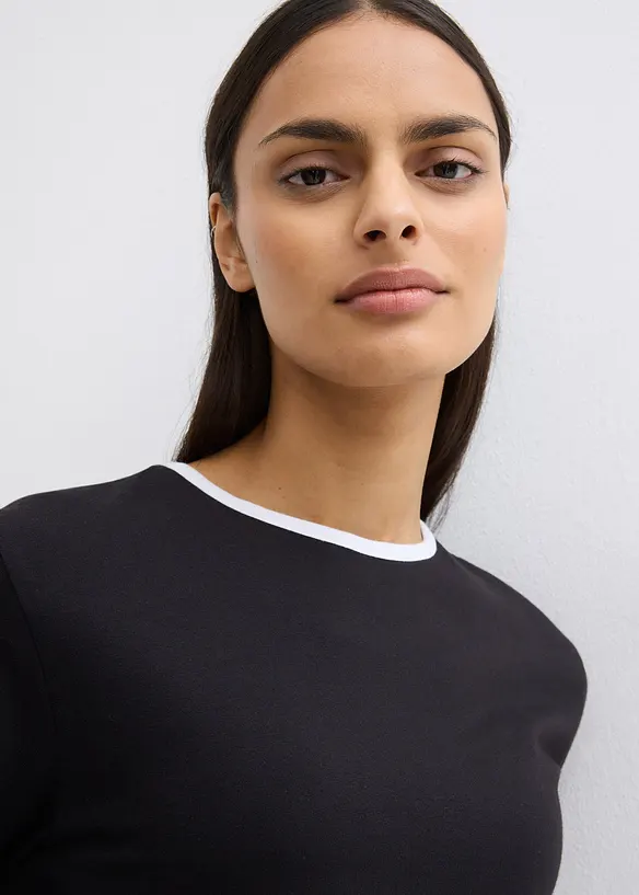 T-shirt met contrasterend detail, bonprix