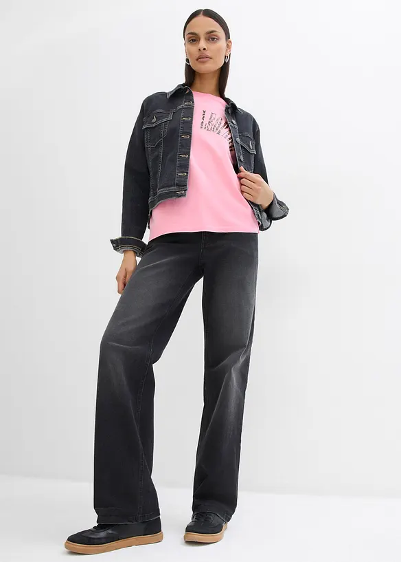 Oversized shirt van een zachte katoenmix, bonprix