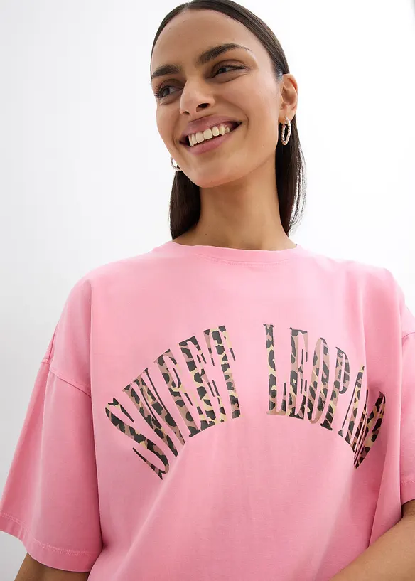 Oversized shirt van een zachte katoenmix, bonprix