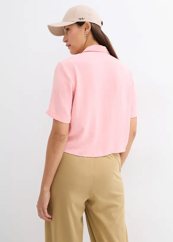 Boxy blouse van lichte crêpe, bonprix