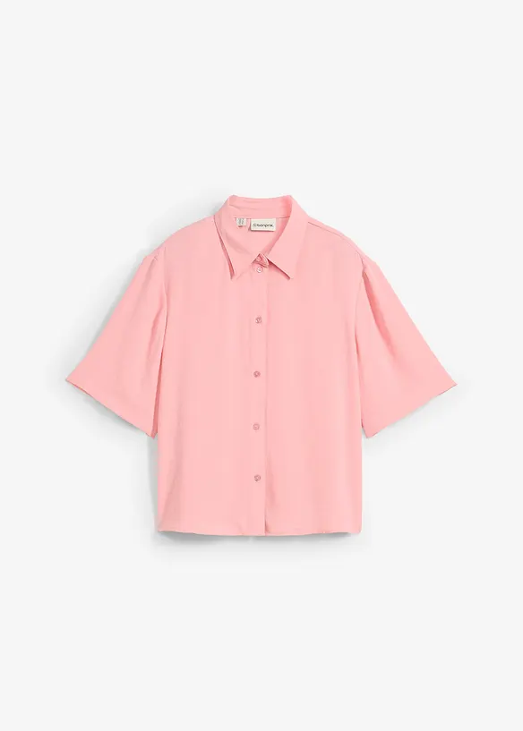 Boxy blouse van lichte crêpe, bonprix