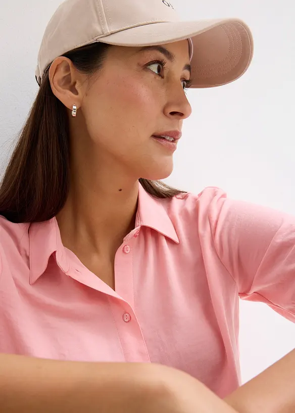 Boxy blouse van lichte crêpe, bonprix