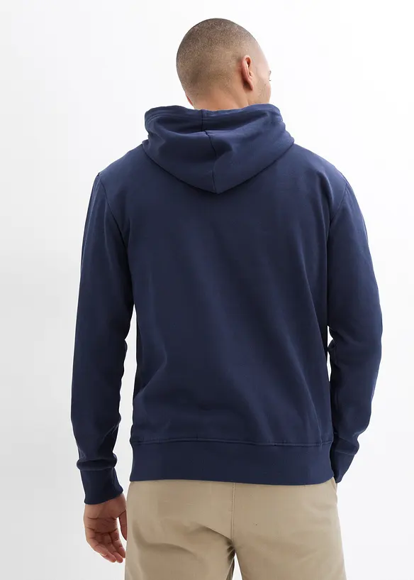 Sweater met capuchon van biologisch katoen, bonprix