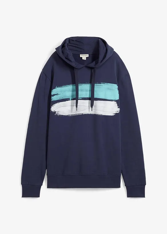 Sweater met capuchon van biologisch katoen, bonprix