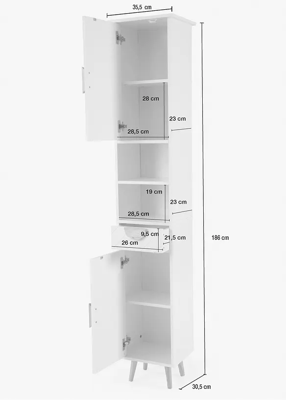 Hoge badkamerkast, bonprix