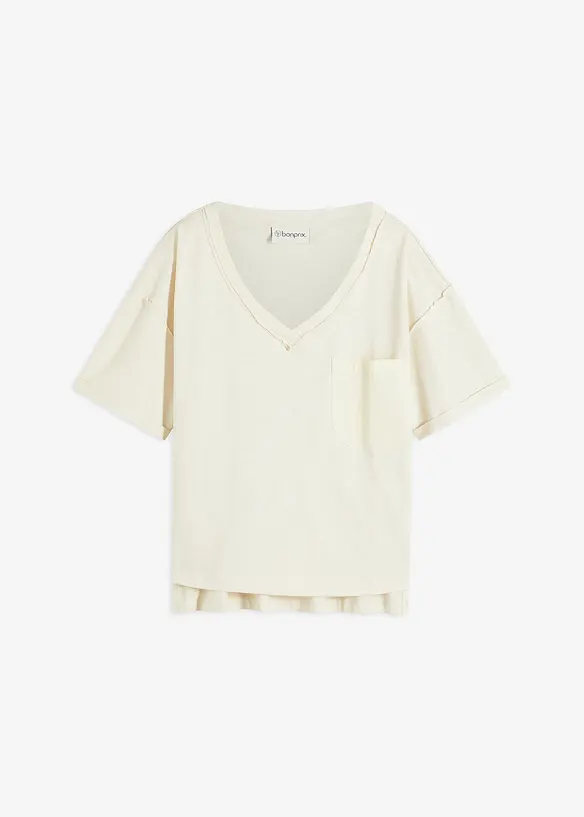 Oversized shirt van puur katoen, bonprix