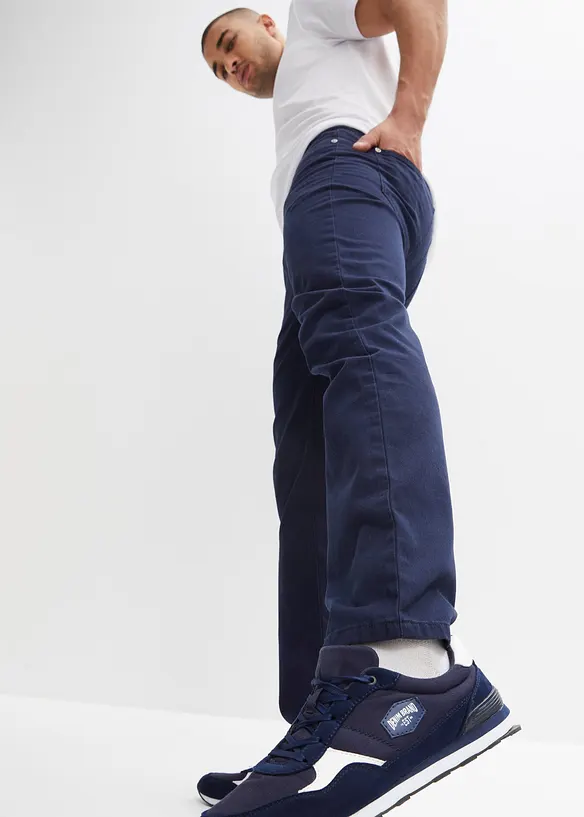 Regular fit instapbroek van puur katoen, straight, bonprix