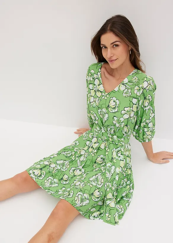 Mini jurk van zachte viscosemix, bonprix