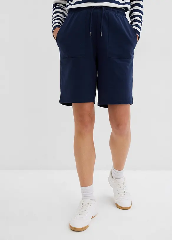 Sweat short met zakken, bonprix