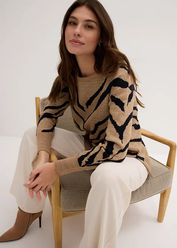 Jacquard trui, bonprix