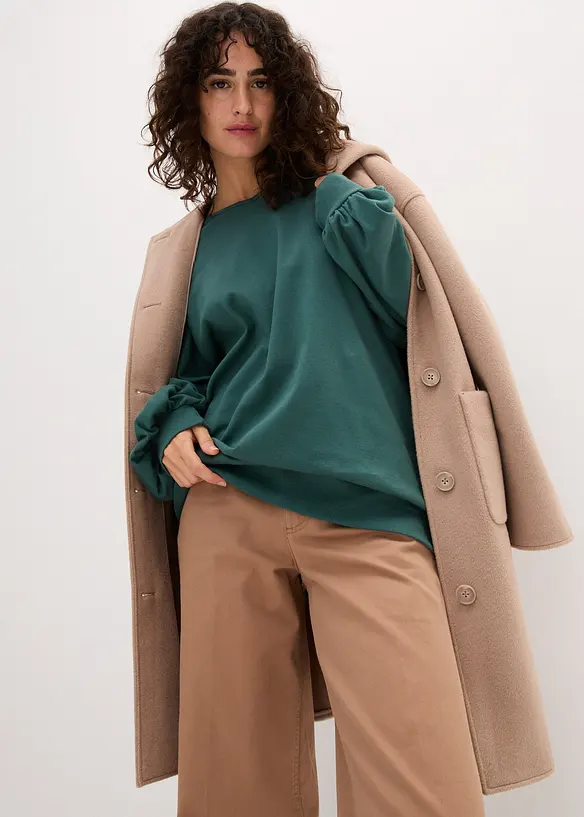 Oversized shirt van katoen, bonprix