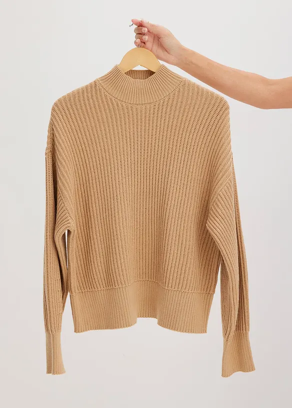 Oversized trui van puur katoen, bonprix