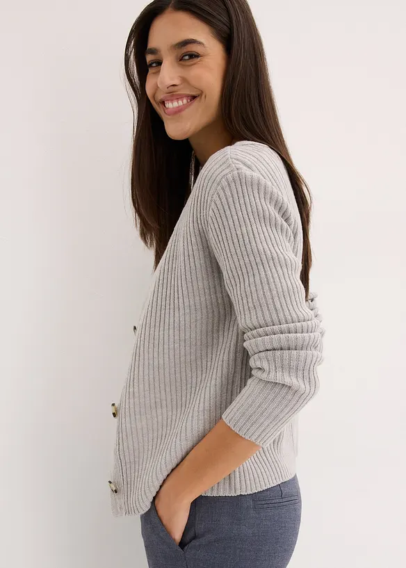 Geribt vest, bonprix