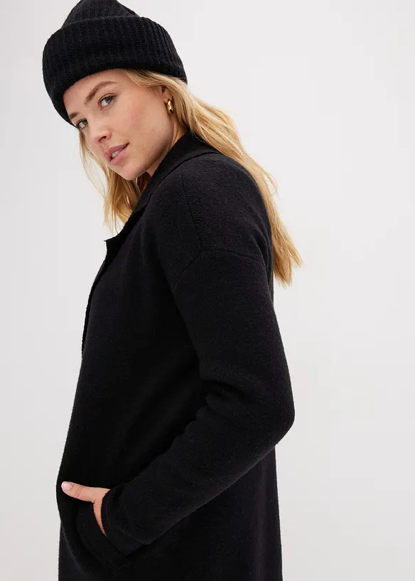 Lang gebreid vest, bonprix