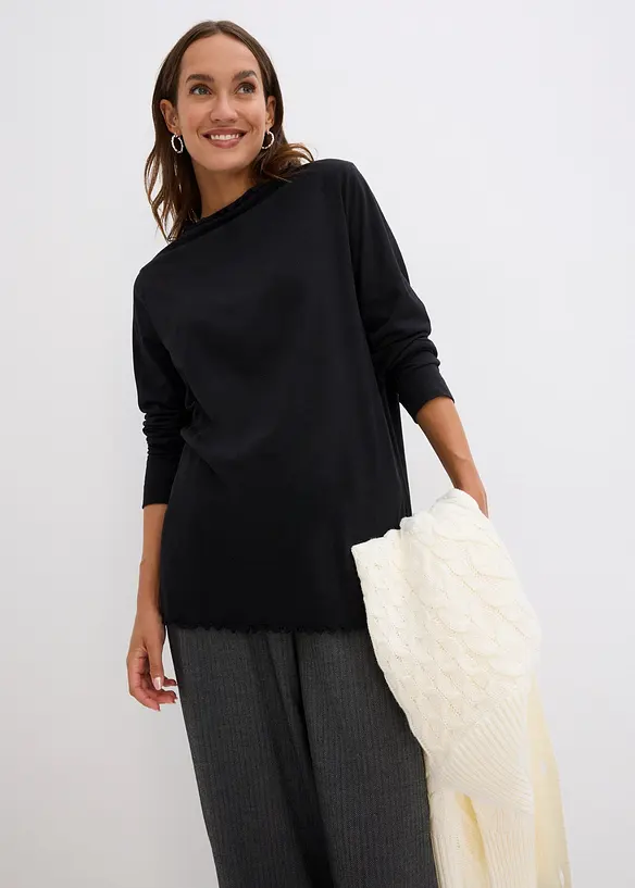 Longsleeve in een katoenmix, bonprix
