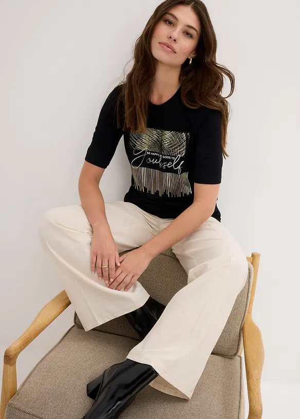Longsleeve met print, bonprix