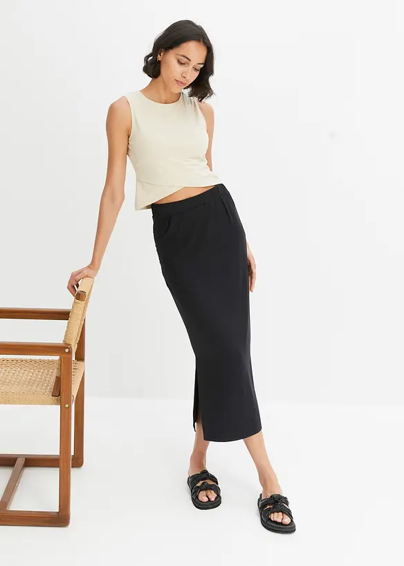 Cropped top van een zachte katoenmix, bonprix