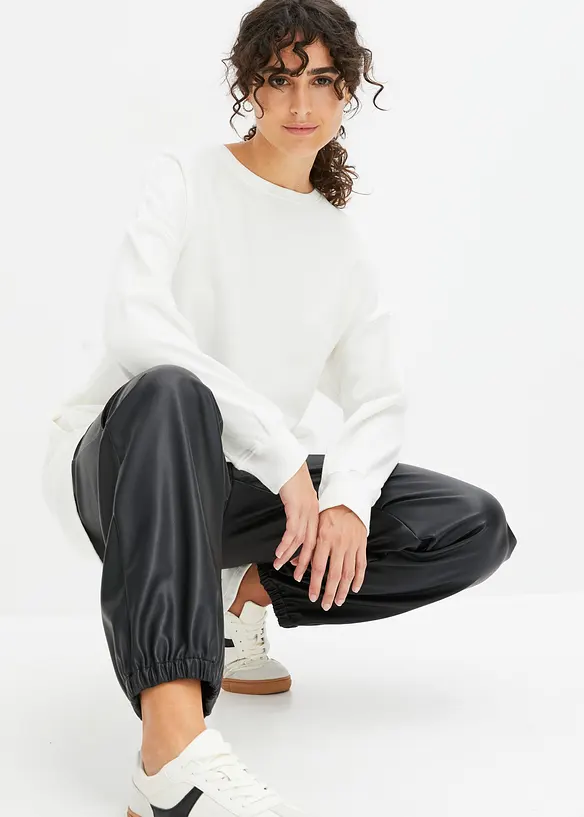 Oversized sweater van katoen, bonprix