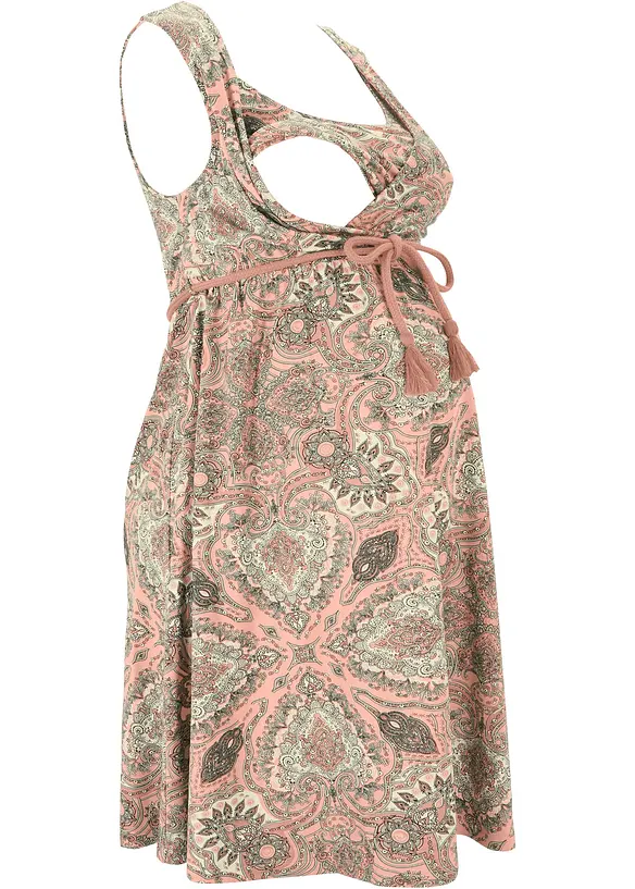 Zwangerschapsjurk/voedingsjurk met viscose, bonprix