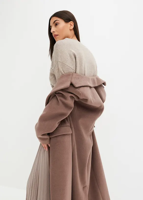 Boxy trui met pailletten, bonprix