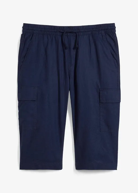 Cargo instapbermuda met linnen, bonprix