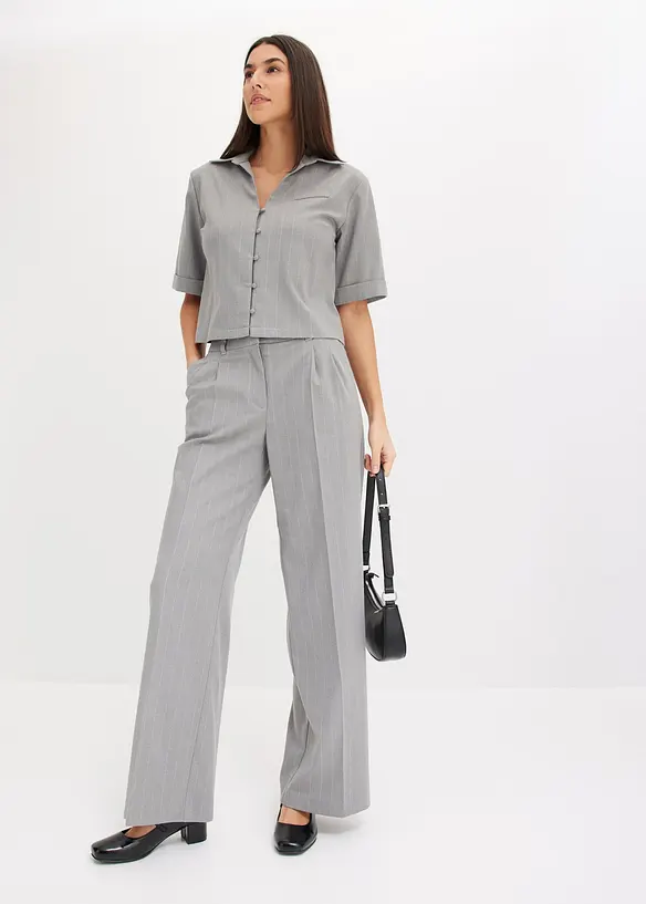 Krijtsteep blouse, bonprix